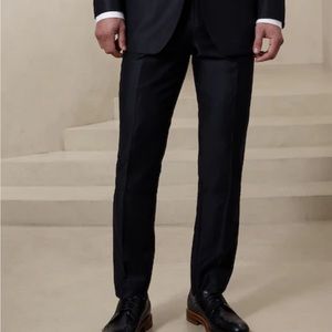 Banana Republic Slim Fit Wool Navy Blue Dress Pants Margotto